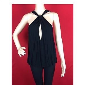FREE PEOPLE halter tank with buckle